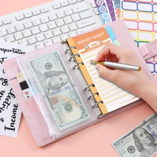 สมุดบันทึกการออม A6 สมุดบันทึกการเงินครอบครัว Budget Binder ประหยัดเงินวางแผน สมุดออมเงิน สมุดบันทึกรายจ่าย