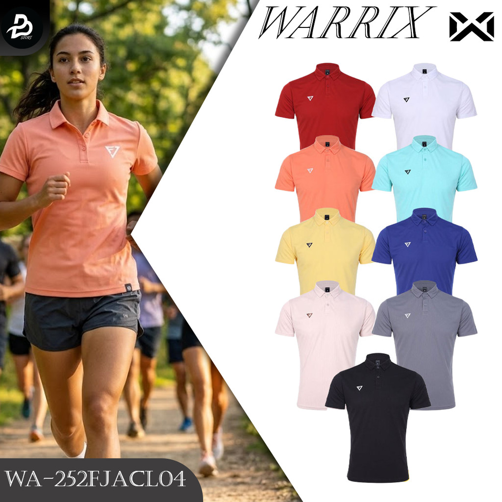 Warrix Fit Junctions Pique Polo Shirtเสื้อโปโล WARRIX รุ่น WA-252FJACL04 แท้100%