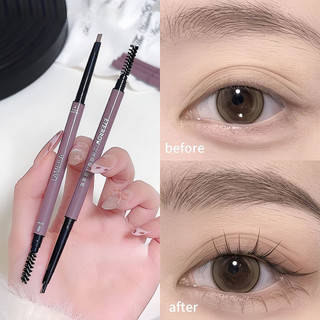 coco.baby :eyebrows ดินสอเขียนคิ้ว1.5mm แบบหมุนออโต้ กันน้ำ พร้อมแปรงปัดขนคิ้ว 6 สี-BA832