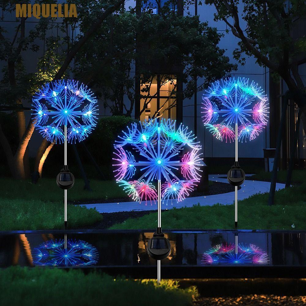 MIQUELIA โคมไฟจี้พื้นพลังงานแสงอาทิตย์, 8 โหมด 19LED โคมไฟระย้าแขวน, ความแปลกใหม่ IP44 รีโมทคอนโทรลป