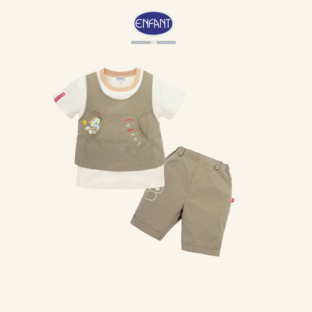 ENFANT ชุดเสื้อผ้าเด็กชาย สำหรับ 6 เดือน-8 ขวบ EE1U81