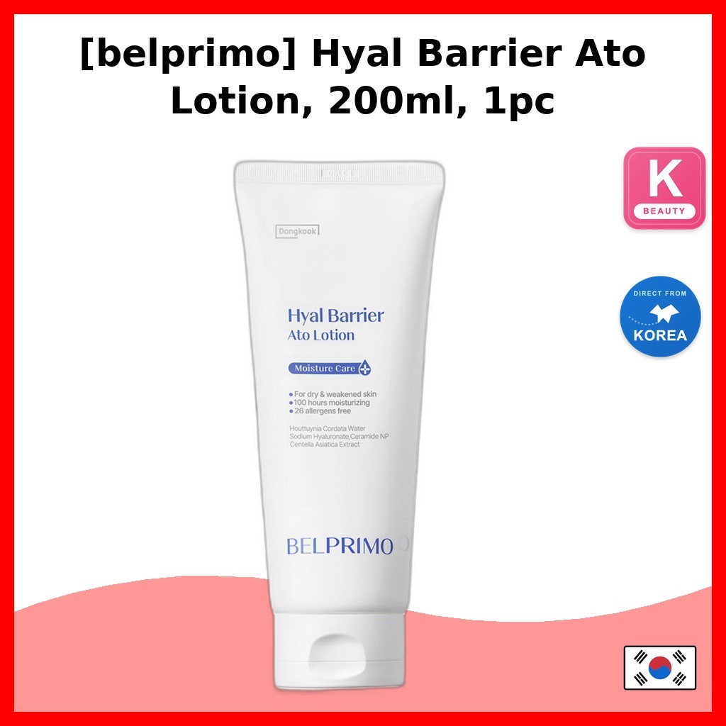 [Best Item] belprimo | Hyal Barrier Ato Lotion, 200ml, 1pc / Korean Ato Lotion / สูตรบางเบา / ของแท้