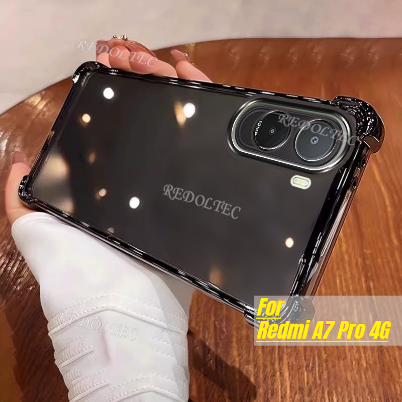 เคส Redmi A7 Pro 4G ดีไซน์ใหม่สี่มุมกันกระแทกปลอกใส Redmi A7Pro โทรศัพท์นุ่มบางพิเศษฝาหลัง