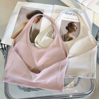 YOGATRUTH(เบาะคงที่) สปอร์ตบราเซ็กซี่ Halter Hollow Back Nude บรากันกระแทกพิลาทิสโยคะ