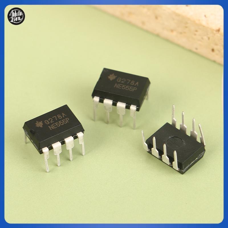 WL| 20pcs NE555 NE555P Integrated IC Direct Plug DIP-8P Base Circuit Chip Electronicponents ใหม่
