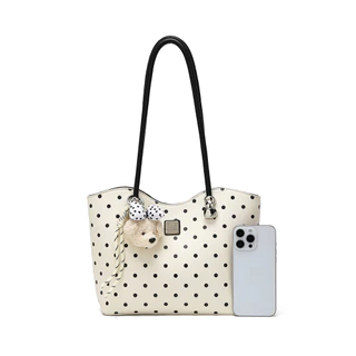 Cow & Kitty Female Bag Bag Casual Light Luxury Large Capacity Tote Bag One Shoulder 8276 Polka Dot