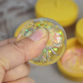 MXMUSTY Mini เกี๊ยว Squishy, นุ่มน่ารัก Steamer Squishy คริสตัล Bun, Venting Office Pinch รูปร่างอาหาร Squeezable Fidget Sensory ของเล่นเด็กของเล่น