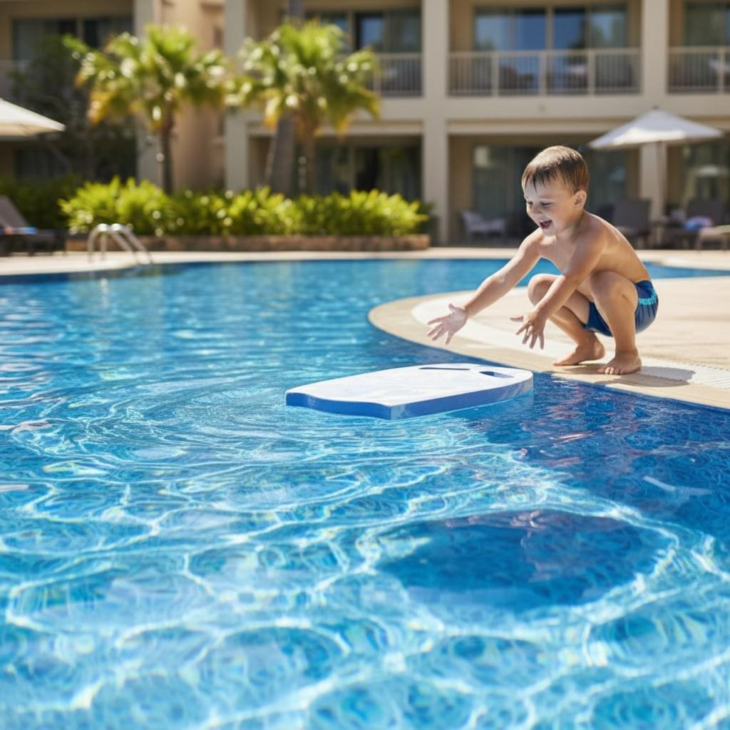 หนาว่ายน้ํา Kickboard Buoyant ว่ายน้ํา Kickboard น้ําหนักเบาสําหรับเด็ก