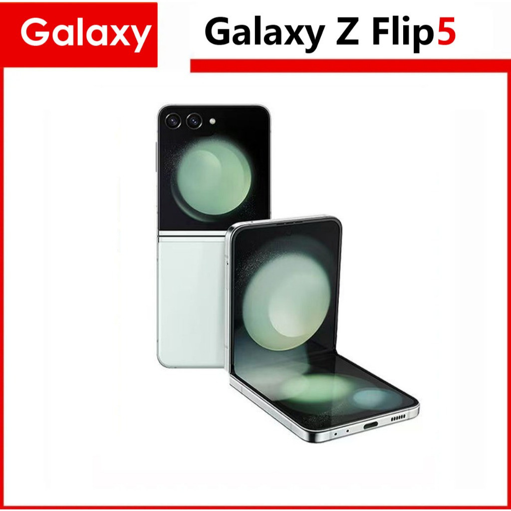 Galaxy Z Flip5 5G /โทรศัพท์ Android /โทรศัพท์พลิก/หน้าจอคู่/Snapdragon 8 Gen 2/openline / โทรศัพท์มื