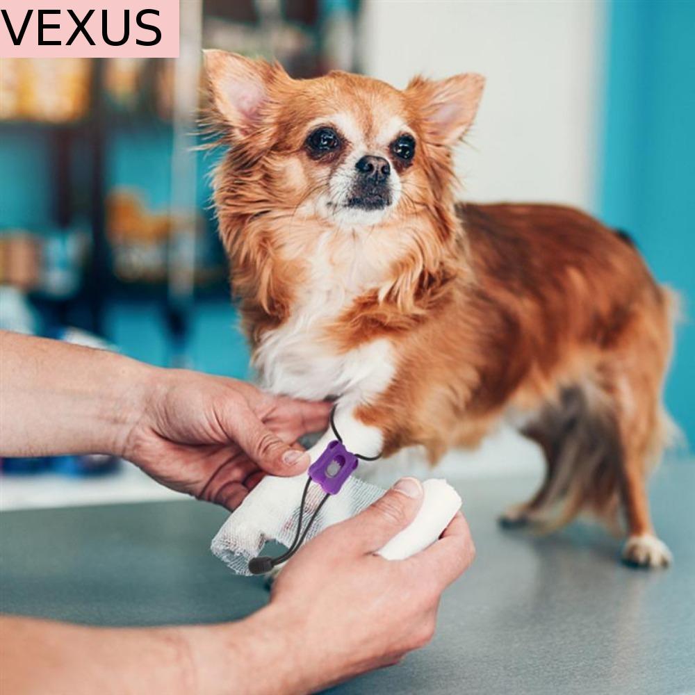 VEXUS สายรัดความดันสัตว์ Professional 2 ชิ้นสําหรับสุนัขแมวยืดหยุ่นปรับพลาสติกฉุกเฉิน Tourniquet