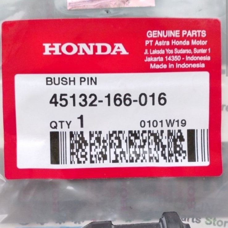 45132-166-016 HGP AHM 100% ยางต้นฉบับ FROMET BOOT BUSH CALIPER DWPAN REAR DISC ด้านหน้า SUPRA 125 45