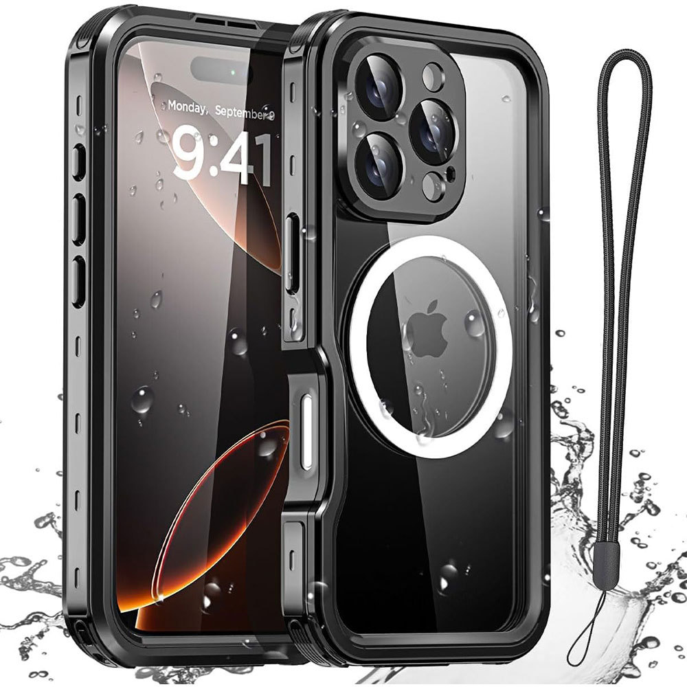 IP68 กันน้ํา Full Body ปิดผนึกกันฝุ่นกันกระแทกกรณีในตัวหน้าจอและป้องกันกล้องสําหรับ iPhone 18 Pro Max/17 Air/17 Pro Max/17e/16 Pro Max/16e/15 Pro Max/14 Plus
