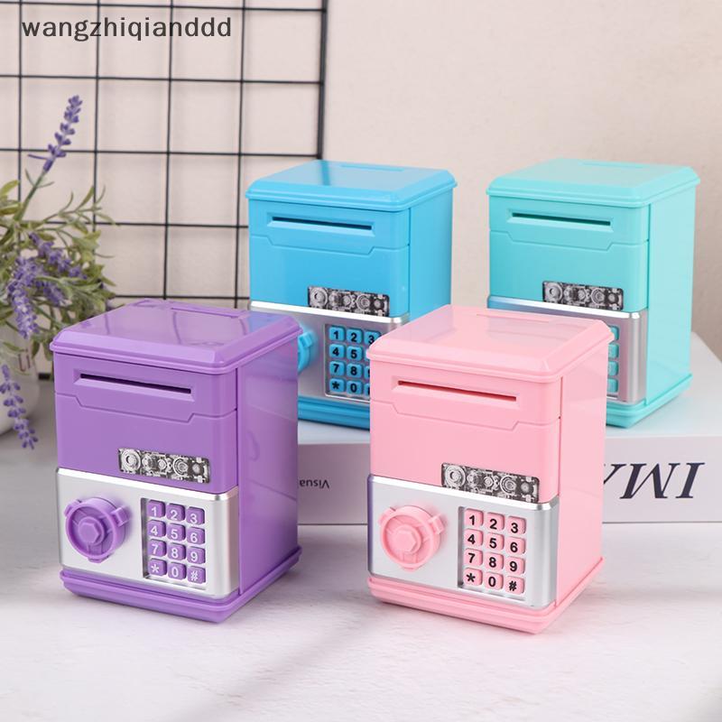 Hot Kids Money Bank รหัสผ่าน Piggy Bank Mini ATM เหรียญเงินสดกล่องเงินสําหรับของเล่นวันเกิดเด็ก.