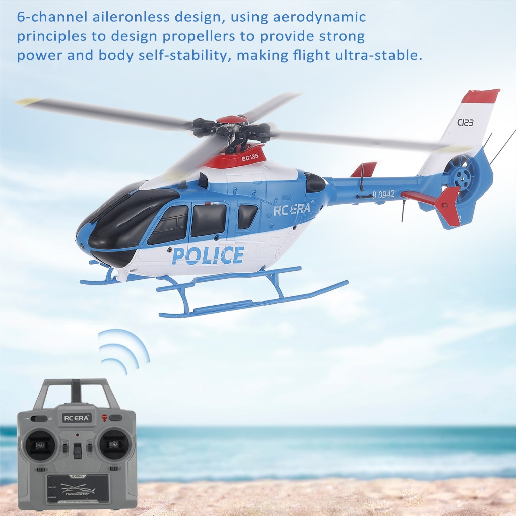 ZenithRC RC ERA C123 รีโมทคอนโทรลเฮลิคอปเตอร์ 2.4G 6CH 6-Axis Gyro Optical Flow Localization ความสูง