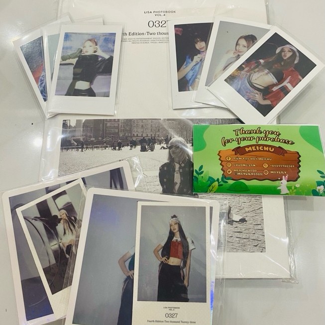 [OFFICIAL BLACKPINK] PHOTOBOOK LISA 0327 VOL4 SEAL POB YG/K4U/WEVERSE