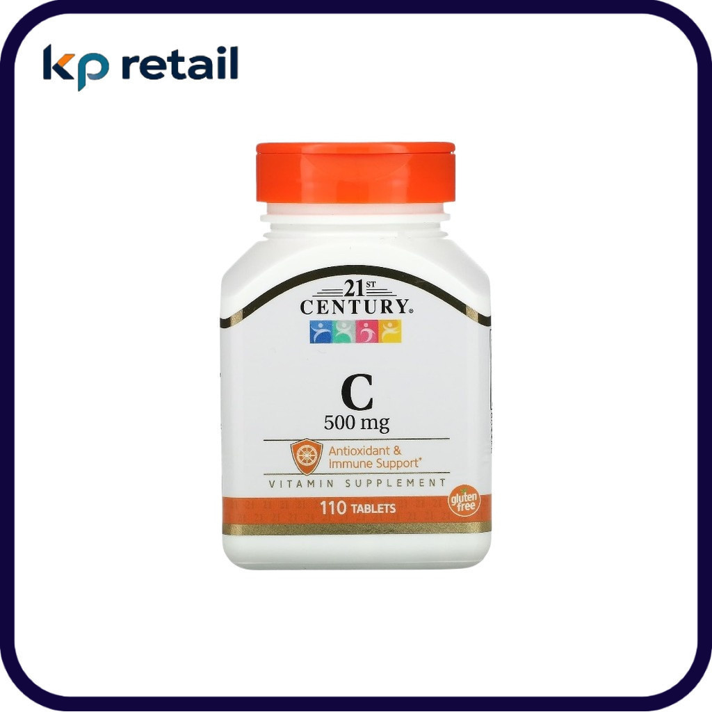 🚀 21st Century, Vitamin C, 500 mg, 110 Tablets วิตามิน C ขนาด 500 มก. บรรจุ 110 เม็ด