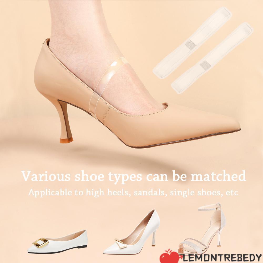 LEMONTRE8EDY Transparent Help Slipping รองเท้าส้นสูงไม่ดรอป
