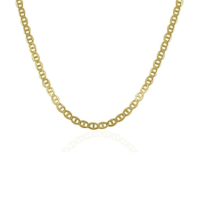 Nathalias NY 3.2 มม. สร้อยคอโซ่ทอง10k Mariner  Link Chain in 10k Yellow Gold  | ไม่ชุบ ไม่ลอก ทองเค