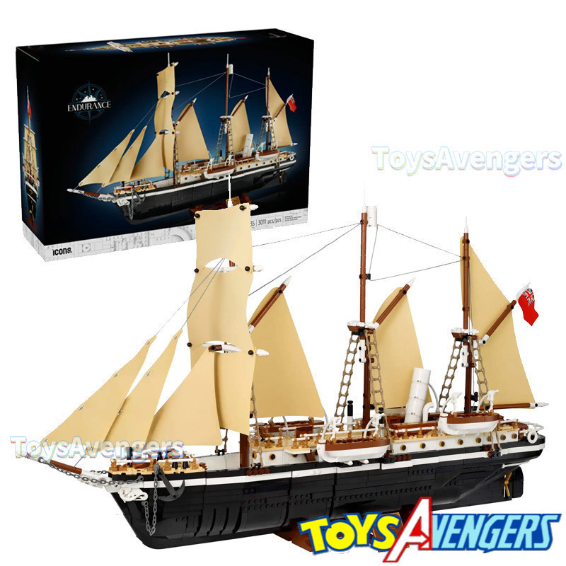 The Endurance 10335(3011 ชิ้น) เรือทําเรือใบอาคารบล็อกของเล่นของขวัญ