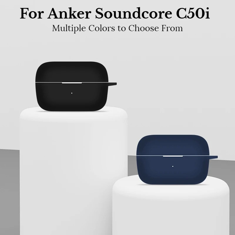 สําหรับ Anker Soundcore C50i หูฟังซิลิโคนสําหรับ Soundcore C50i หูฟังไร้สายหูฟังผู้ถือ Antidust แขนอุปกรณ์เสริม