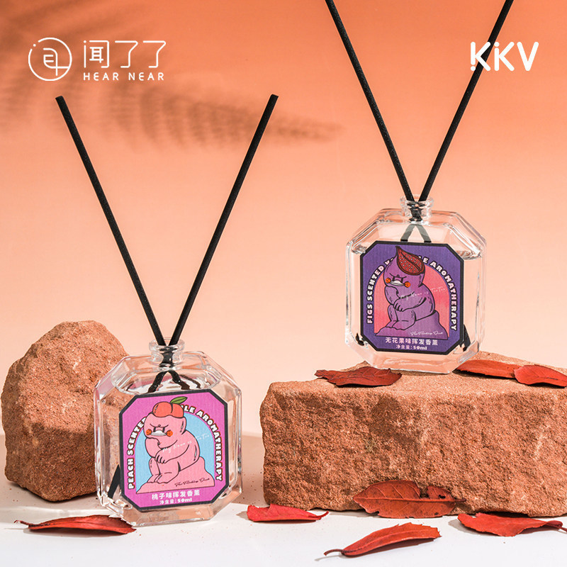 KKV Official ธูปไดอารี่ Tuto Fruit Tea Series Fireless Aromatherapy ในร่ม Long-Lasting Niche ของที่ร