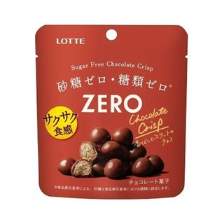 ล็อตเต้ ซีโร่ชูการ์ฟรีช็อกโกแลตคริสป์ Lotte Zero Sugar Free Choc Crisp 28g.