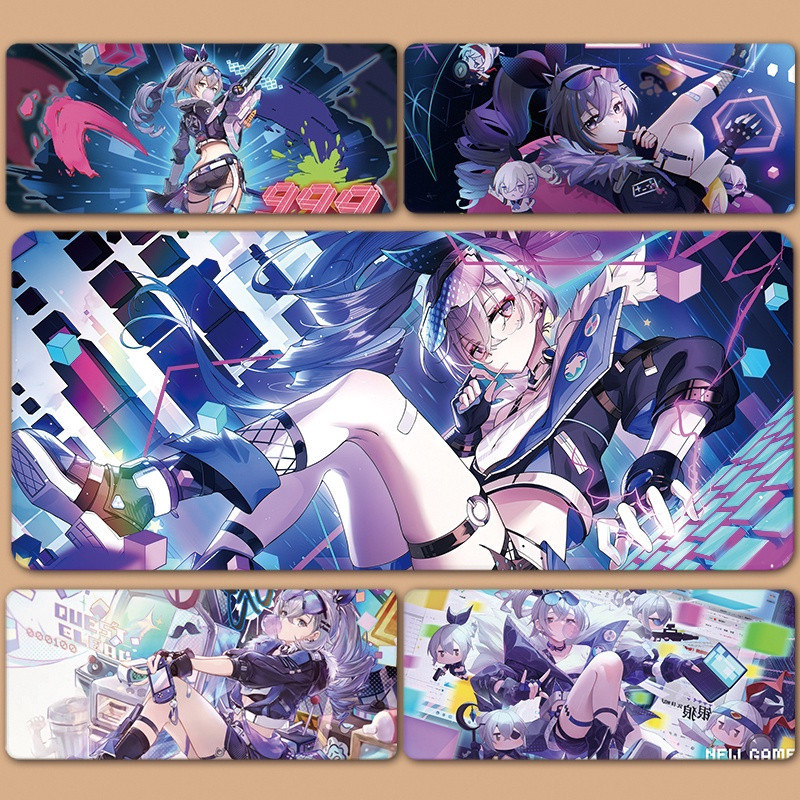 Honkai Star Rail Silver Wolf SilverWolf XXL แผ่นรองเมาส์ขนาดใหญ่แผ่นรองเมาส์-wz588
