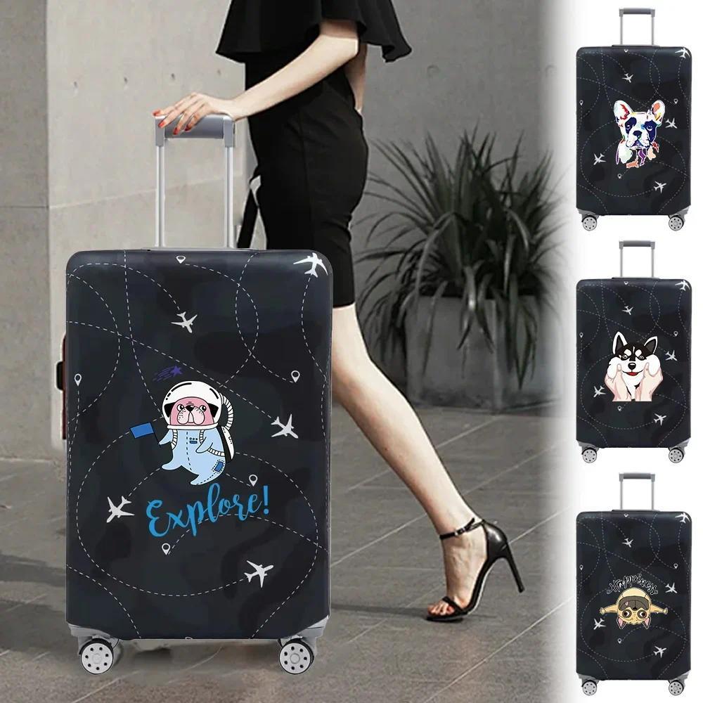 Luggage Cover SuitProtector Covers Printing Cutedog 18-32 Inch Baggage Washable Prevent Scratches Tr