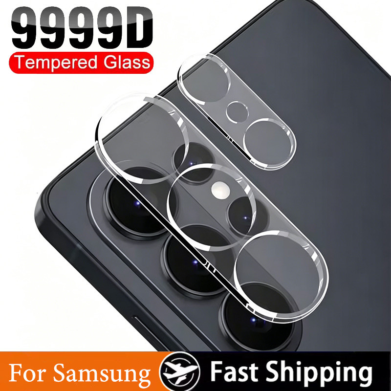 ฟิล์มกระจกนิรภัยแบบหุ้มเลนส์กล้องโทรศัพท์เต็มแผ่น สำหรับ Samsung Galaxy ss S26 S25 Edge S24 S23 S22 S21 S20 FE S10 Note 20 10 Pro Ultra Plus Pro+ 5G 4G 2026