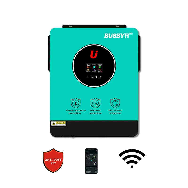 โรงงานโดยตรง Busbyr Solar Hybrid Inverter MPPT 6200W 6.2KW Hybrid Inverter