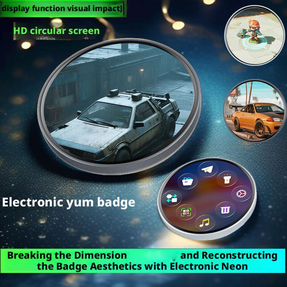 สําหรับ E-badge Bluetooth Digital Display Badge Pin Custom Animation Badge Photo น่ารักจอแสดงผลวิดีโ