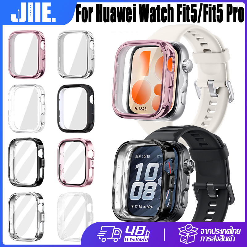 เคส สำหรับ Huawei Watch Fit5/Fit5 Pro TPU ชุบเปลือก For Huawei Watch Fit5/Fit5 Pro กรณีป้องกันรอยขีดข่วน เคสกันกระแทก