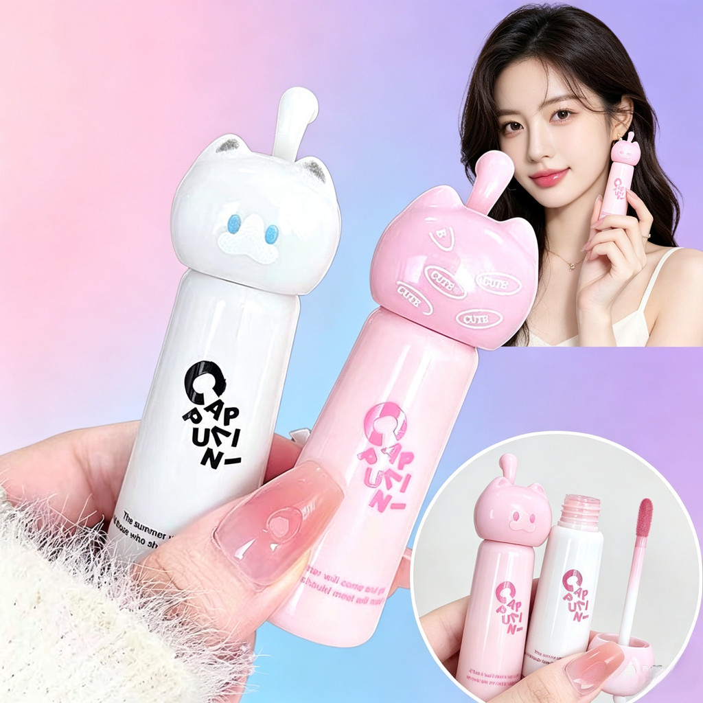 V-shop:ลิปสติก ลิปกลอสเพิ่มความชุ่มชื้น กันน้ํา ติดทนนาน ไม่ติดถ้วย สวยสะบัด ไม่จางหาย-รูปลักษณ์น่ารัก- CP287