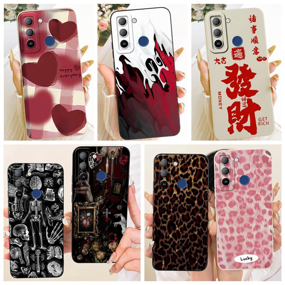 ความงามการ์ตูนคู่หัวใจแฟชั่นสําหรับ Tecno POP 5 LTE กรณี Tecno BD4 BD4i BD4a กรณีซิลิโคนฝาครอบโทรศัพ