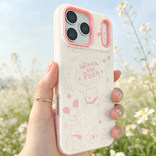 🐻เคสไอโฟน ลายหมีพูห์สไตล์ร่างเส้น เคสเจลลี่แม่เหล็ก สัมผัสนุ่ม 4 สีพร้อมส่ง BCGDCX010
