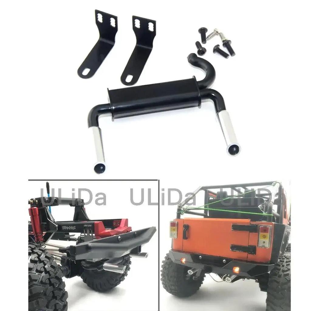 Rc รถหางคอท่อไอเสีย Vent ท่อหางสําหรับ 1/10 Rc Crawler รถ Traxxas TRX-4 Trx4 Axial Scx10 90046