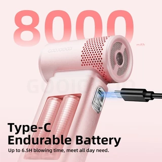 GOOJODOQ GFS015 Handheld Fan Ultra High-speed Portable Fan 8000 mAh Outdoor All-in-One Fan-Accessories included
