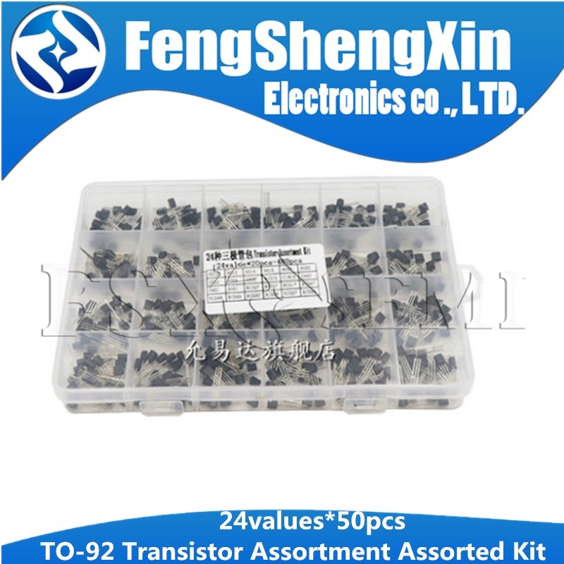 24 ค่า = 480 ชิ้น TO-92 ทรานซิสเตอร์ Assortment Assorted Kit BC327 BC337 BC517 BC547 BC549 2N22 3906