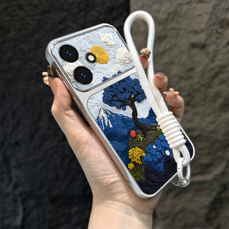 เคสสําหรับRealme c51 c53 c55 Note 50 c61 c63 Note 80 4Gดีไซน์ใหม่หนังด้านหลัง,เคสโทรศัพท์กันกระแทก-TP-DT-Lanseshu01
