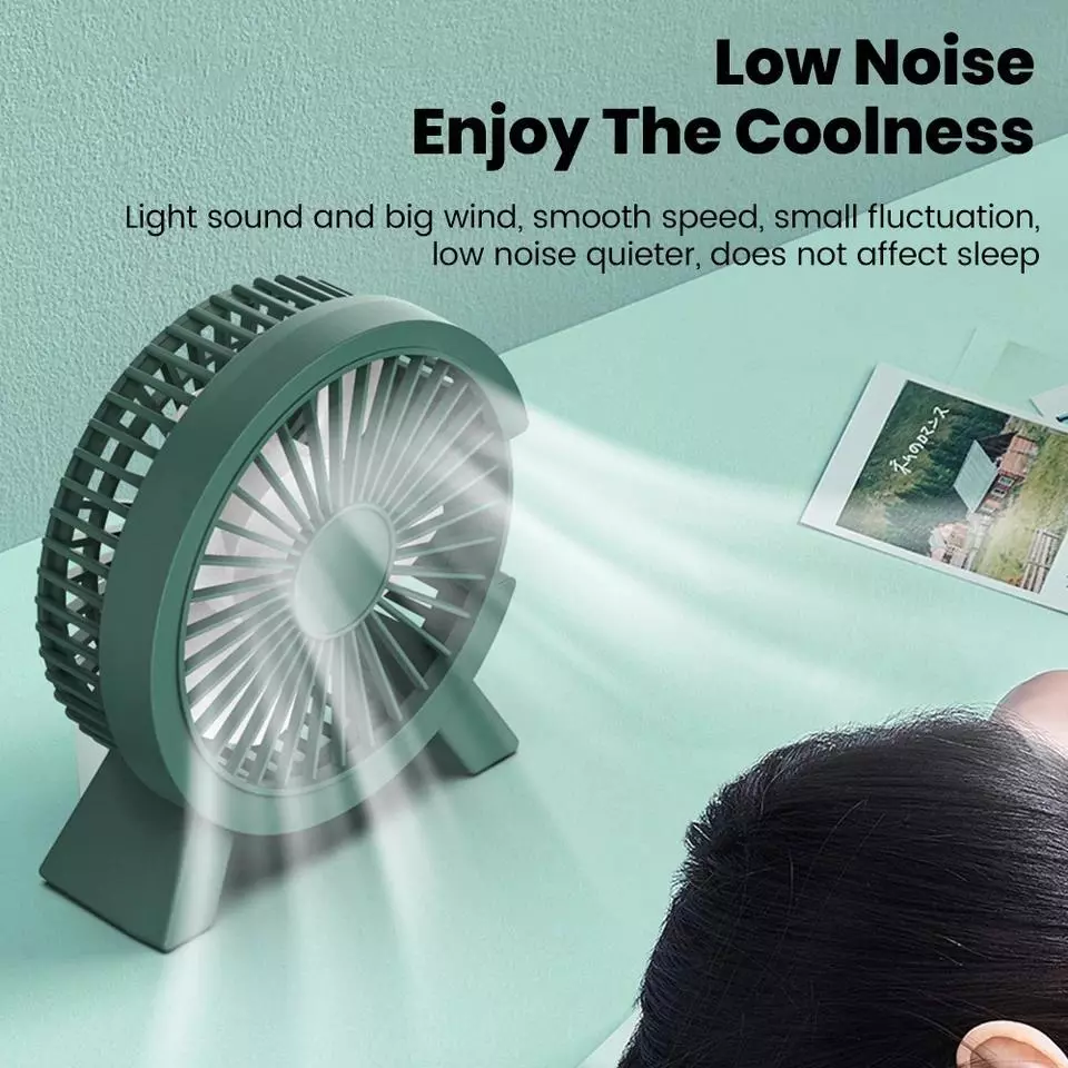 Mini USB Desktop Fan Portable Rechargeable thumbnail 4