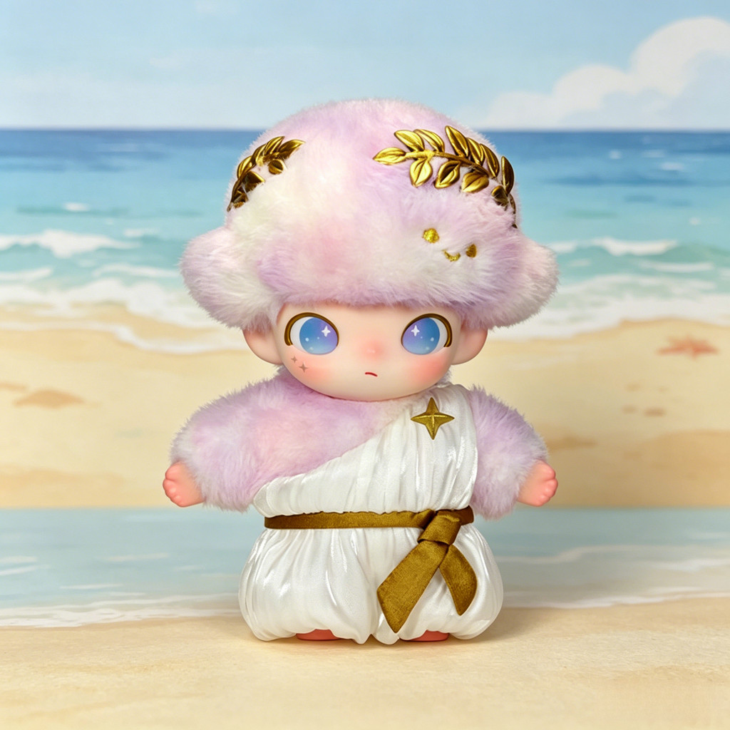 POPMART DIMOO Dreamland Swirl Series ไวนิลตุ๊กตาลิฟท์จี้ตุ๊กตาน่ารักอินเทรนด์เล่นปริศนากล่องของขวัญ
