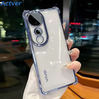 [ส่งจากไทย]เสค สำหรับ Vivo V27 V27Pro V29 V40 40Pro V50 V50lite Y31 5G เคสหลังใส กันกระแทก กันกระแทกสี่มุม