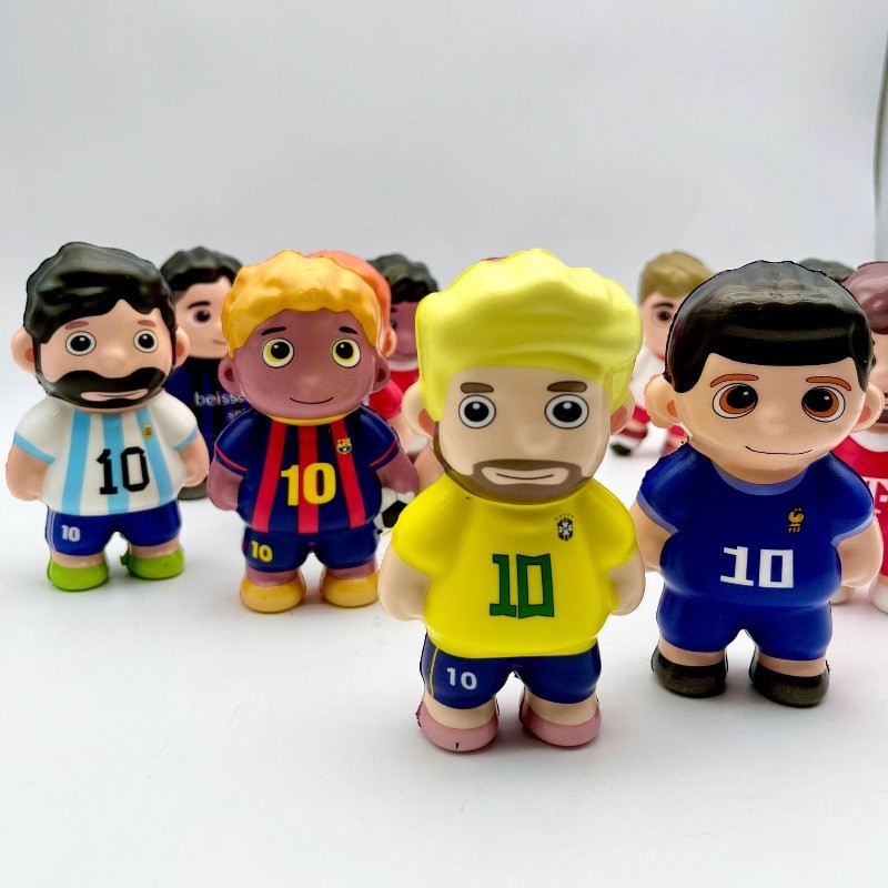 ฟุตบอล Star World Cup Mascot Squishy ของเล่นช้า Rebound ความเครียดบรรเทา Fidget Squeeze ของเล่น