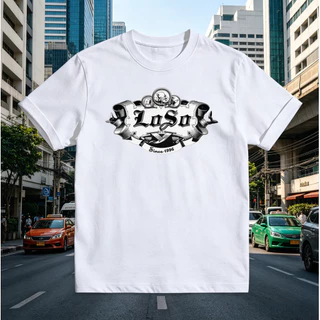 ((จัดส่งตลอด 24 ชั่วโมง) LoSo เนื่องจาก 1996 ป้ายสไตล์เสื้อยืด Rock Theme ผู้ชายผู้หญิง All-Match Daily Tops Band แขนสั้น