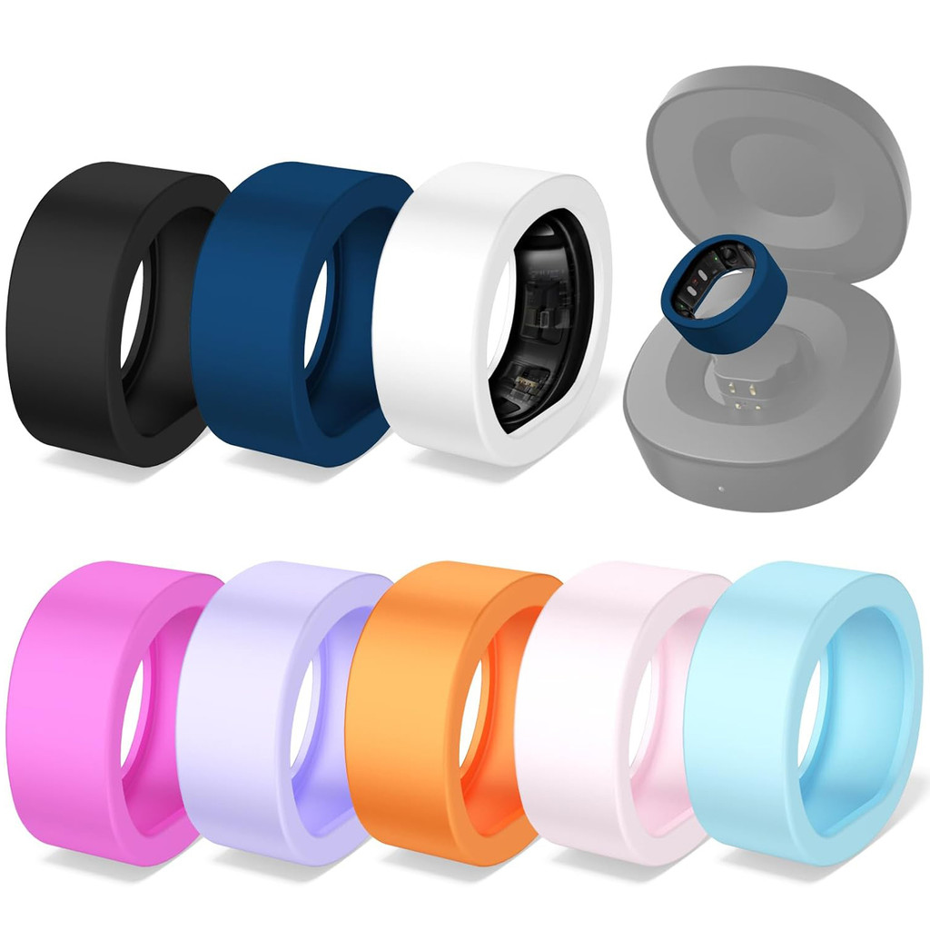 8 แพ็คแหวนสําหรับ RingConn Gen 2 และ Gen 2 Air ยืดหยุ่นบางซิลิโคนป้องกันแหวน