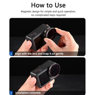 DJI Osmo Action 5Pro/4/3 Magnetic Lens Filter- UV CPL ND8/16/32/641/4Black Mist เลนส์กรอง Osmo Action 5 Pro