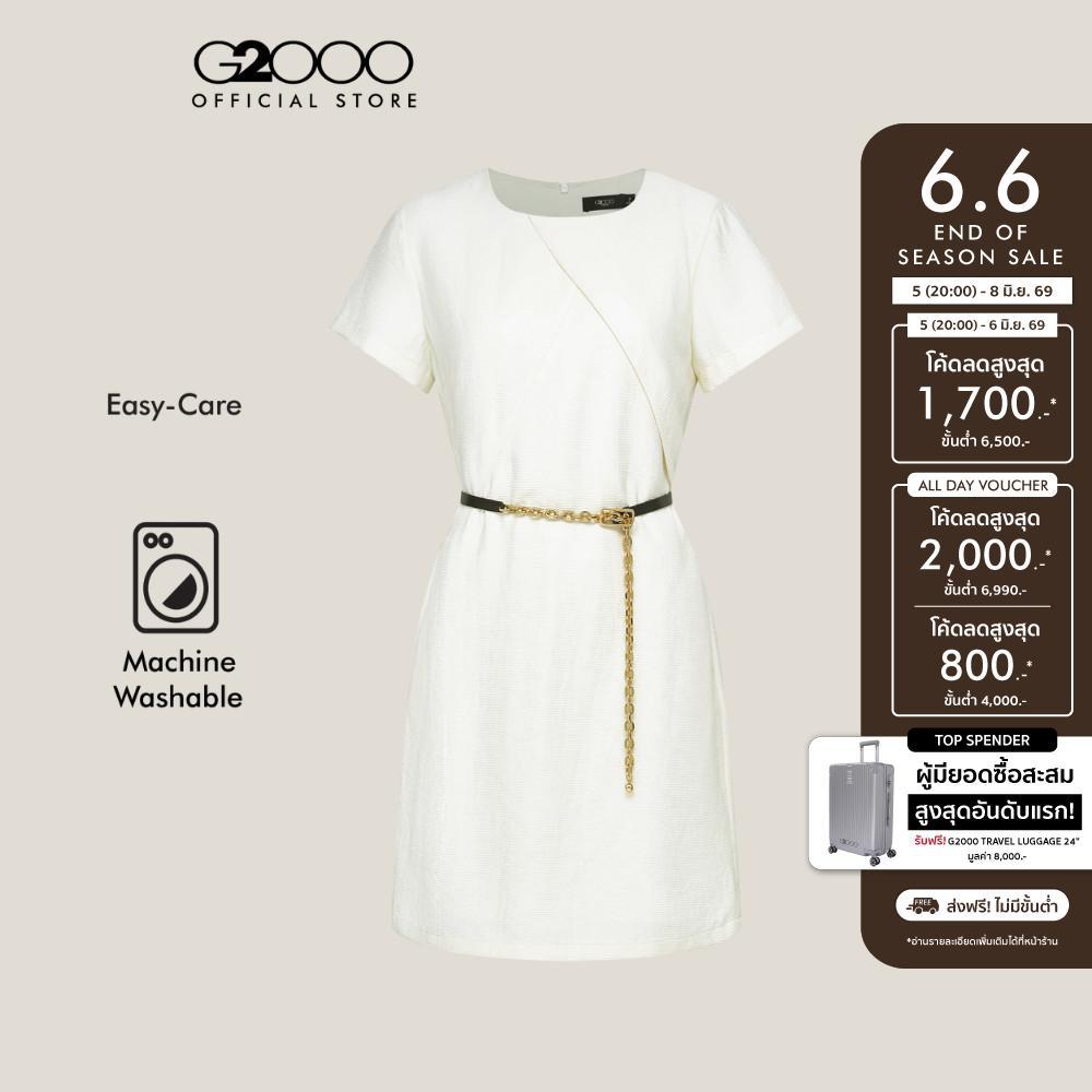 G2000 เดรสสำหรับผู้หญิง Fitted รุ่น 5623602510 OFF-WHITE
