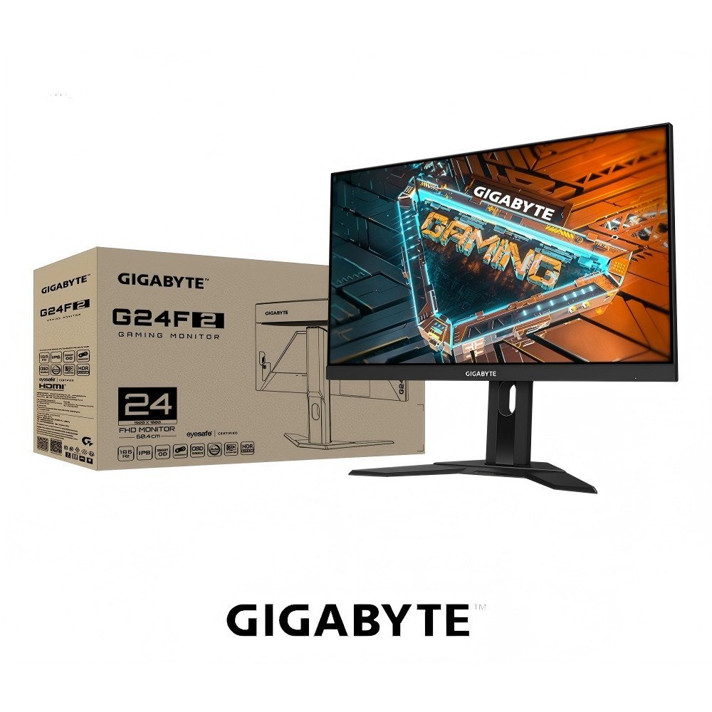 GIGABYTE 24" G24F 2 Gaming Monitor 1080P SS IPS 165Hz/OC 180HZ 95% DCI-P3/125% sRGB FREESYNC PREMIUM