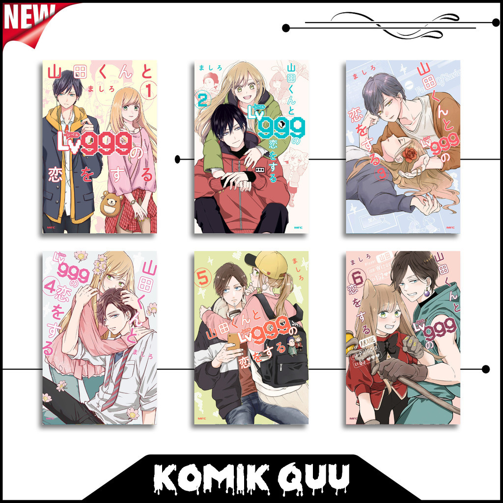 การ์ตูนมังงะ Yamada-kun to Lv999 no Koi wo Suru Vol. 1-9 อินโดนีเซีย
