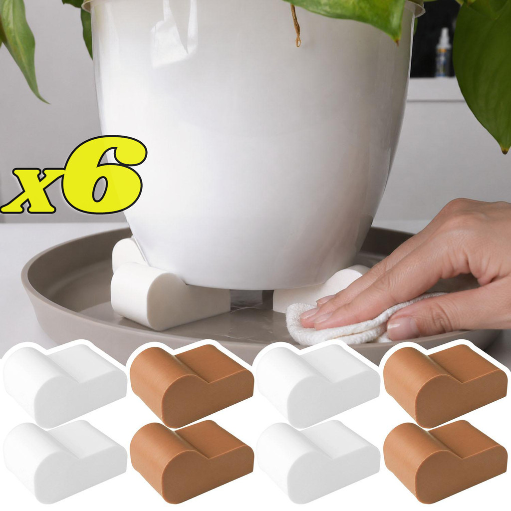1/3/4/6PCS 3D พิมพ์หม้อ Riser Pads | ขาตั้งกระถางต้นไม้ยกระดับ PLA, ป้องกันการล้นราก, สําหรับกระถางต้นไม้ระเบียง Succulents ในร่ม